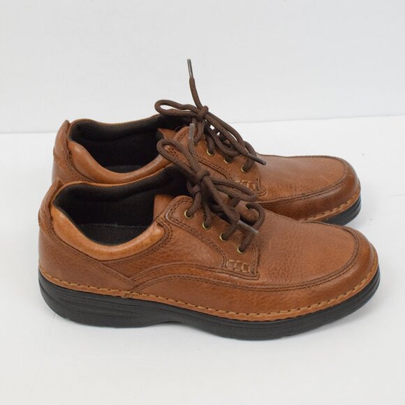 G.H. Bass & Co Mens Leather Stanley Oxford Brown Lightweight Loafer Shoes Casual - Picture 2 of 6